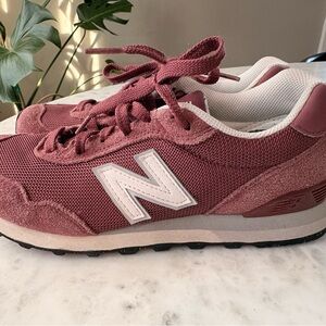 New Balance Women's 515 V3 Sneaker - Washed Burgundy/White Color - Size 7 Woman